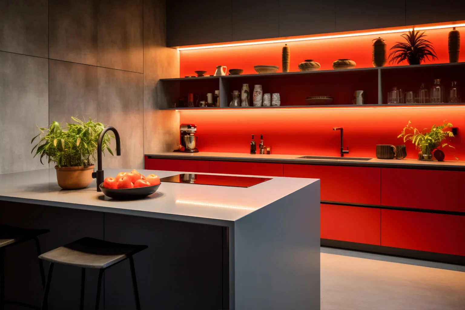 Modern shaker style modular kitchen by Carol InDecor
